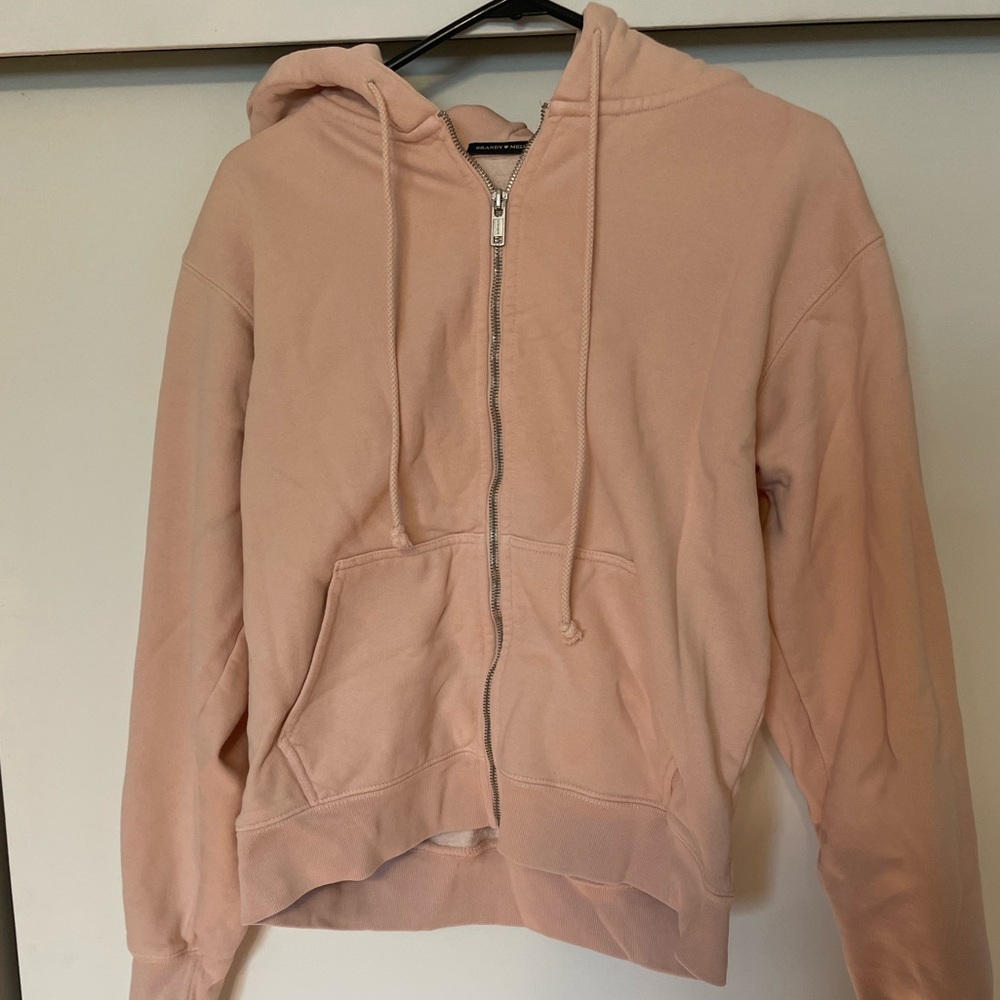 Light pink brandy Melville zip up